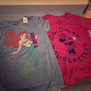 Disney Minnie Mouse & Ariel T-Shirt Bundle!